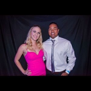 Hot pink Barbie dress made of wetsuit material!